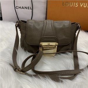MICHAEL Michael Kors Gray Leather Crossbody Bag Purse